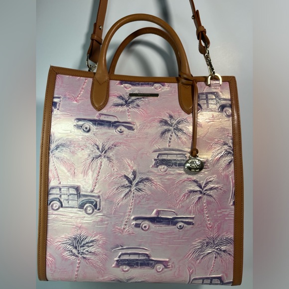 Brahmin Monique Optimism CopaCabana Genuine Embossed Lthr Tote/Hand/Shoulder Bag - Picture 4 of 16